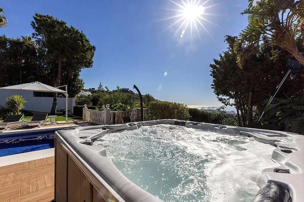 Luxury Villa With Beautiful Sea View & Jacuzzi Benalmadena Spain