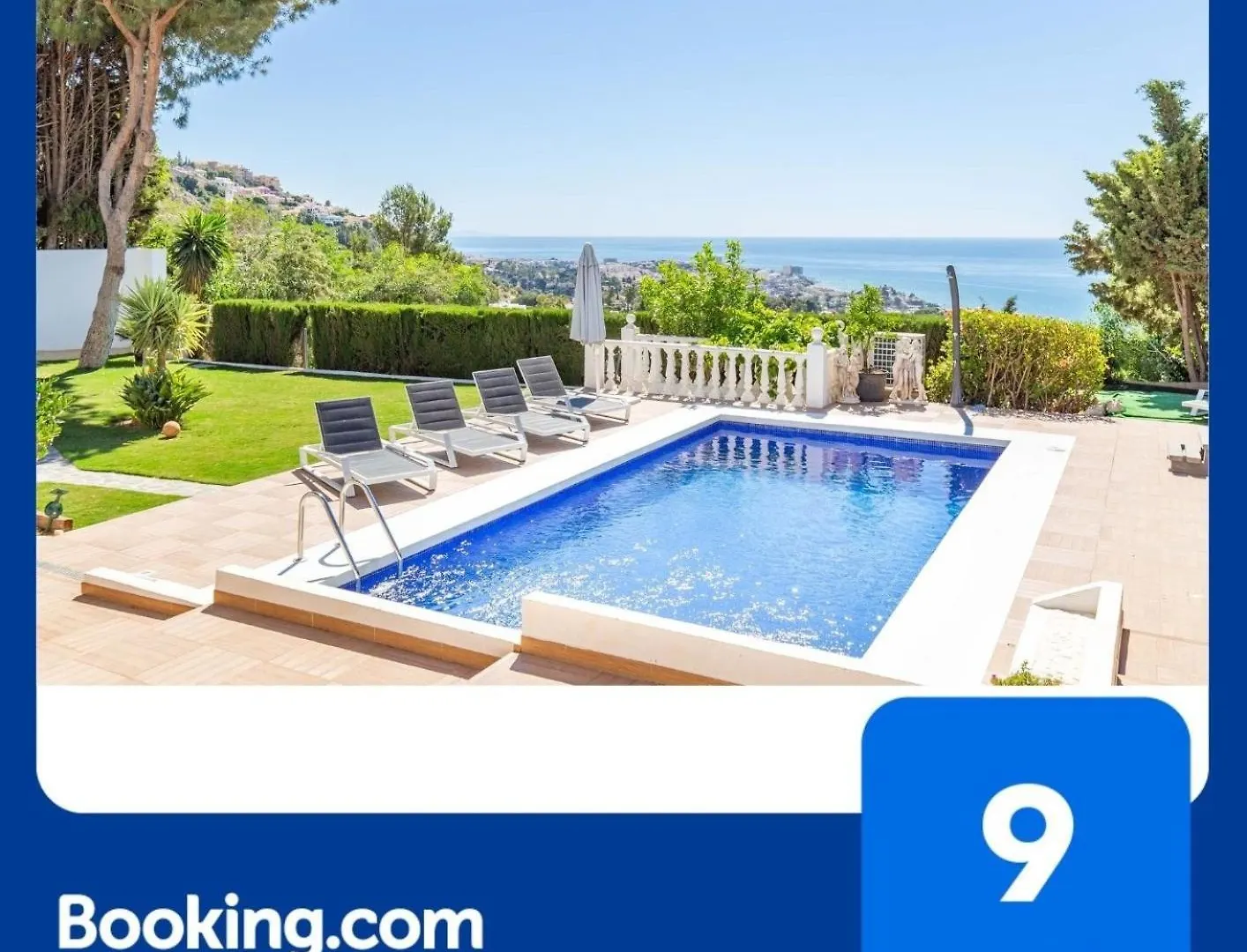 Luxury Villa With Beautiful Sea View & Jacuzzi Benalmadena